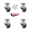 Service Caster 5 Inch Kingpinless Thermoplastic Wheel Caster Set with Brake and Swivel Lock SCC SCC-KP30S520-TPRRF-SLB-BSL-4 - alternate 4